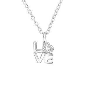 Sterling Silver LOVE Necklace